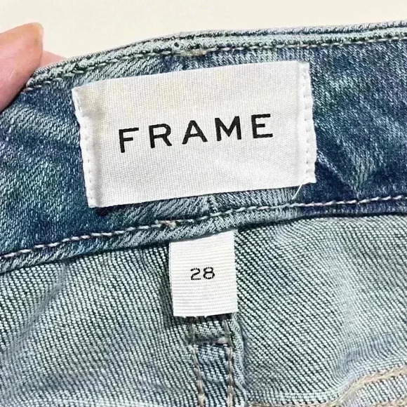 FRAME Blue High Waisted Light Wash Flare Jeans Womens Size 26 - Picture 5 of 16